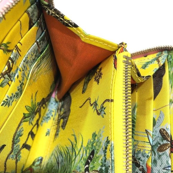 HERMES Azap Long Silk-In Zip Around Long Wallet Epsom Pink Based/SilverHardware - Picture 10 of 16